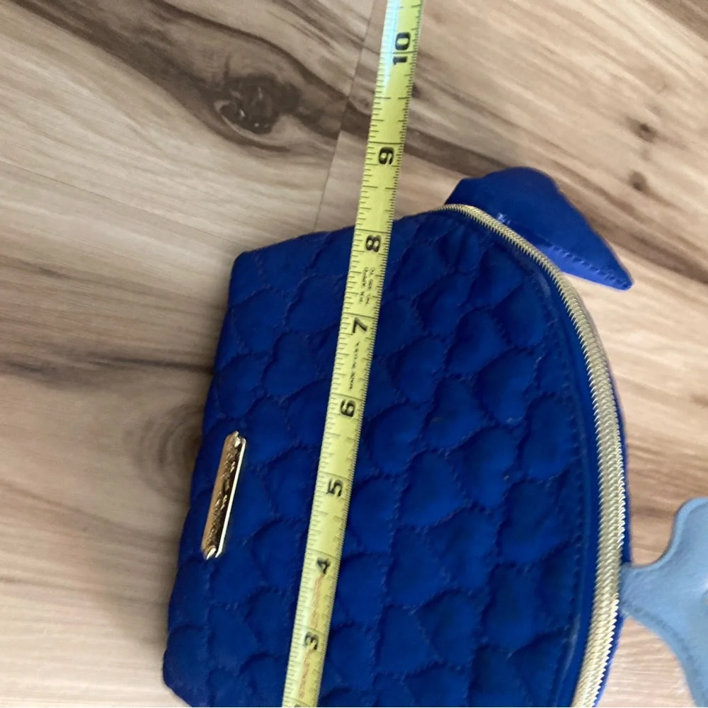 BETSEY JOHNSON COSMETIC BAG PREPPY WHALE MAKEUP TRAVEK BAG
